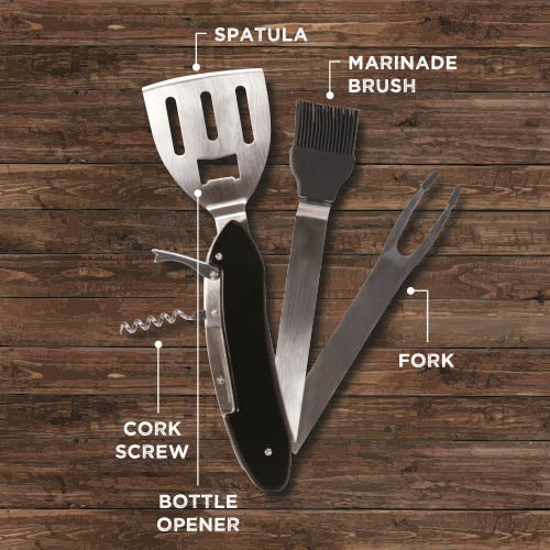 Kit herramientas para barbacoa (5 en 1)