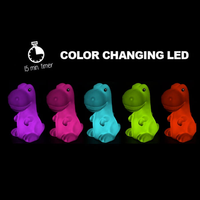 Lámpara ambiental Dinosaurio cambia de color