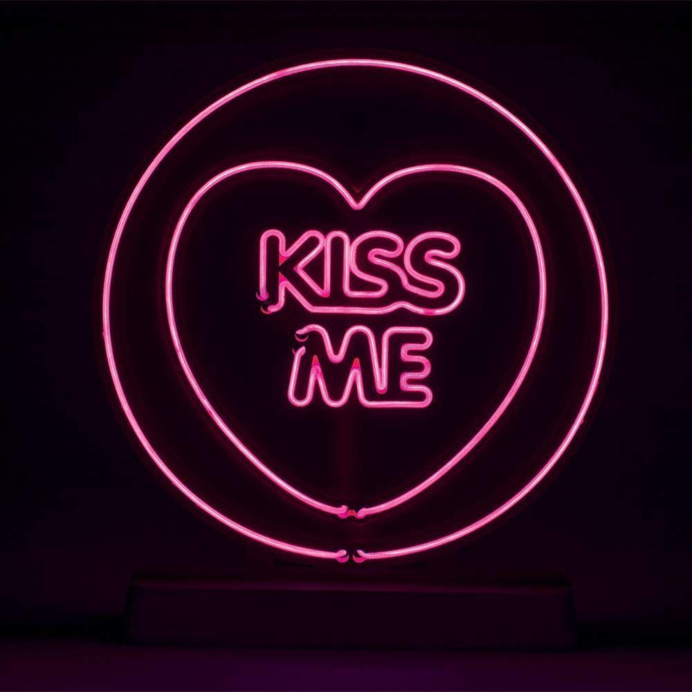 Lámpara electroluminiscente Corazón Kiss Me