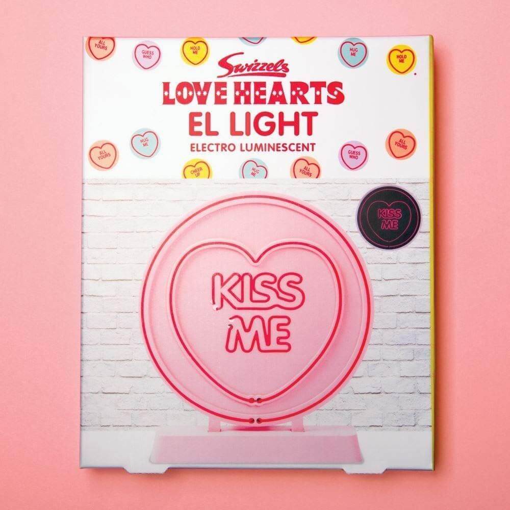 Lámpara de neón Corazón Kiss Me