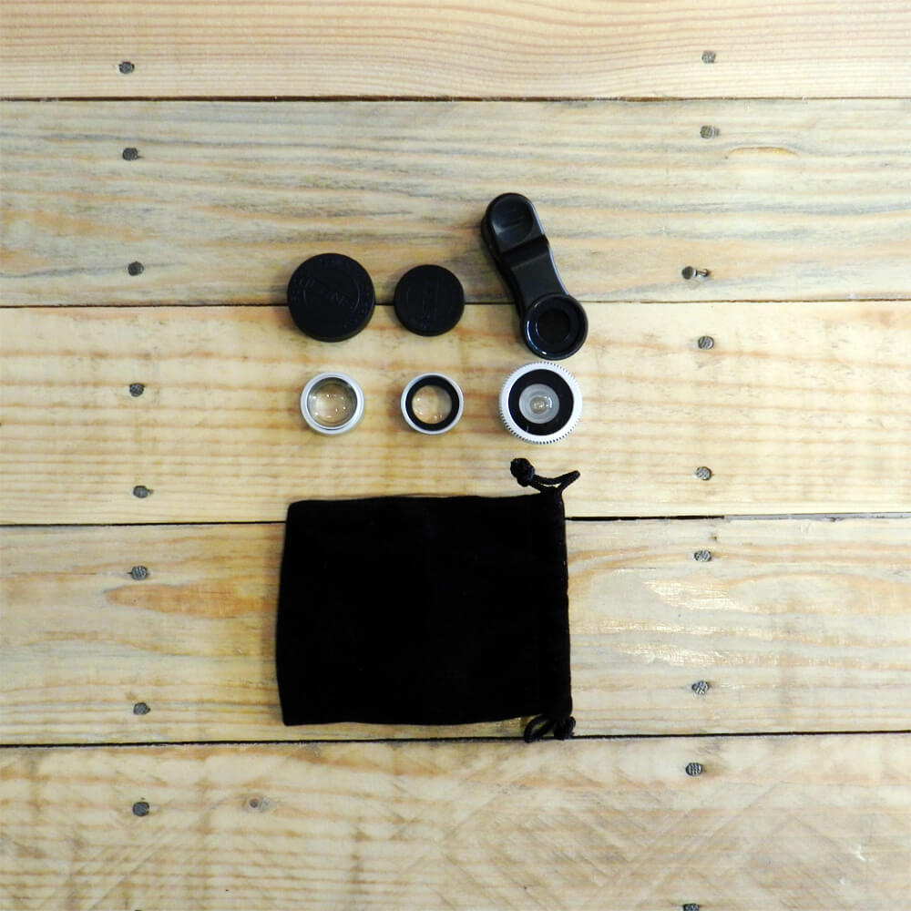 Lente 3 en 1 Clip para Smartphone