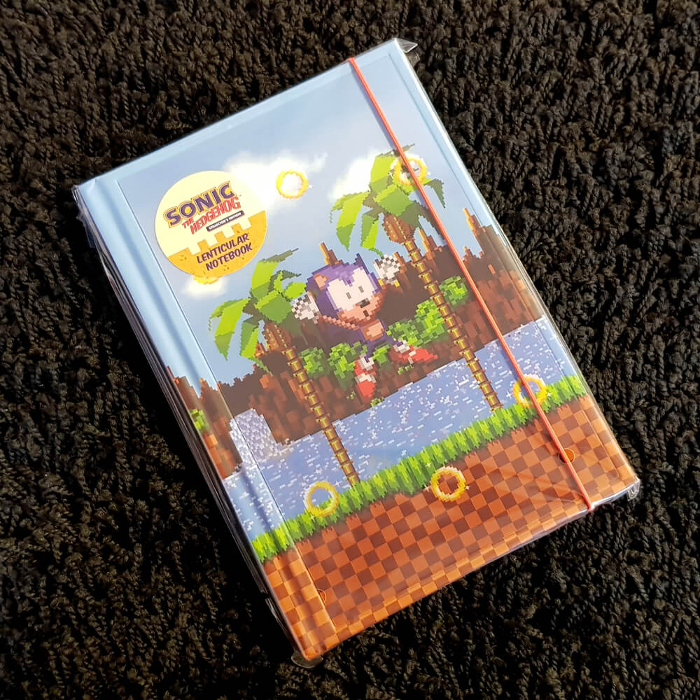 Libreta A5 lenticular de Sonic the Hedgehog modelo anillas