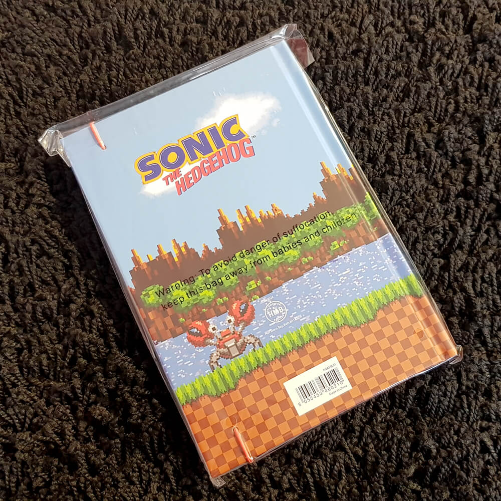 Libreta A5 lenticular de Sonic the Hedgehog modelo anillas