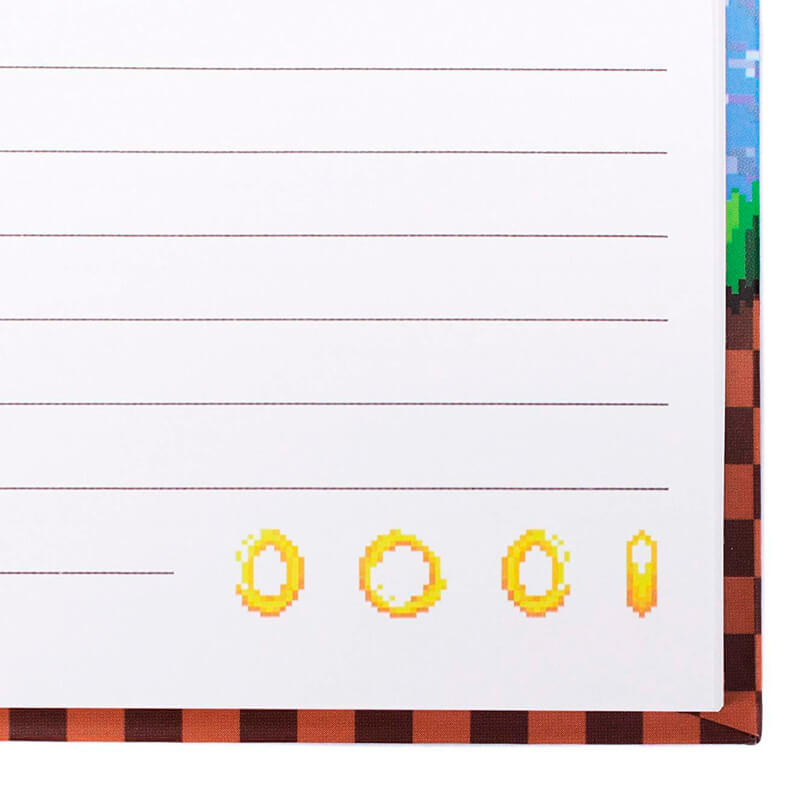 Libreta A5 lenticular de Sonic the Hedgehoc modelo anillas