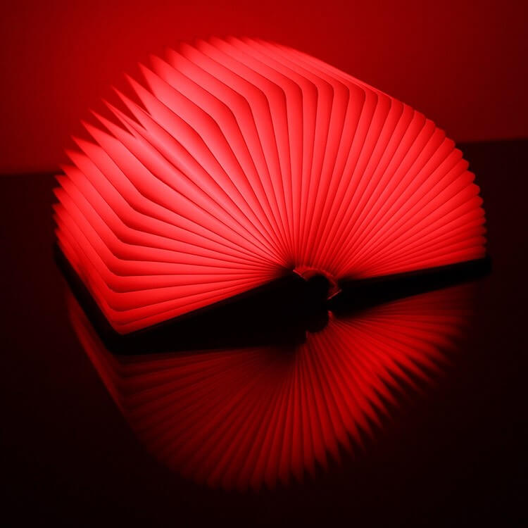 Lámpara Libro con luces de distintos colores