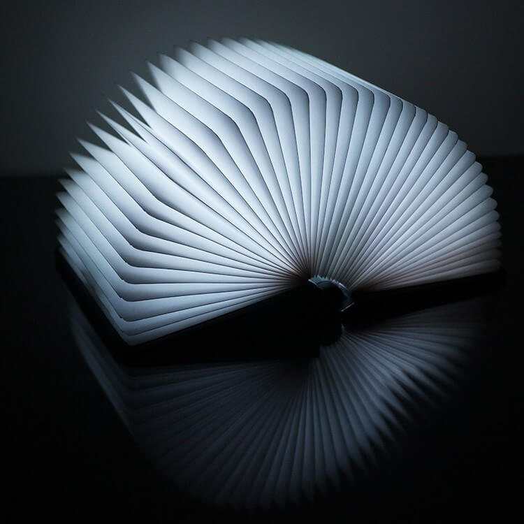Lámpara Libro con luces de distintos colores