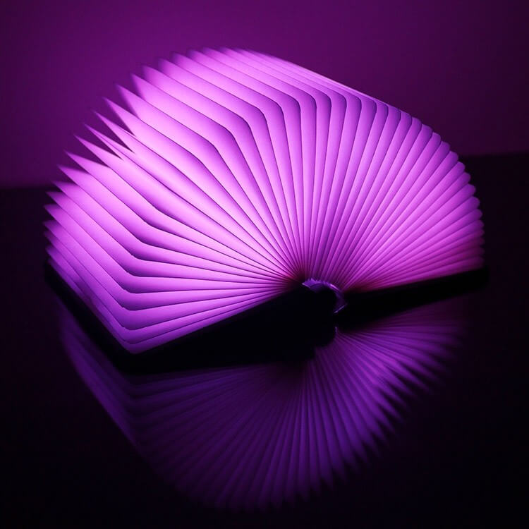 Lámpara Libro con luces de distintos colores