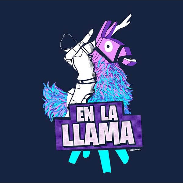 Camiseta Fortnite En la Llama