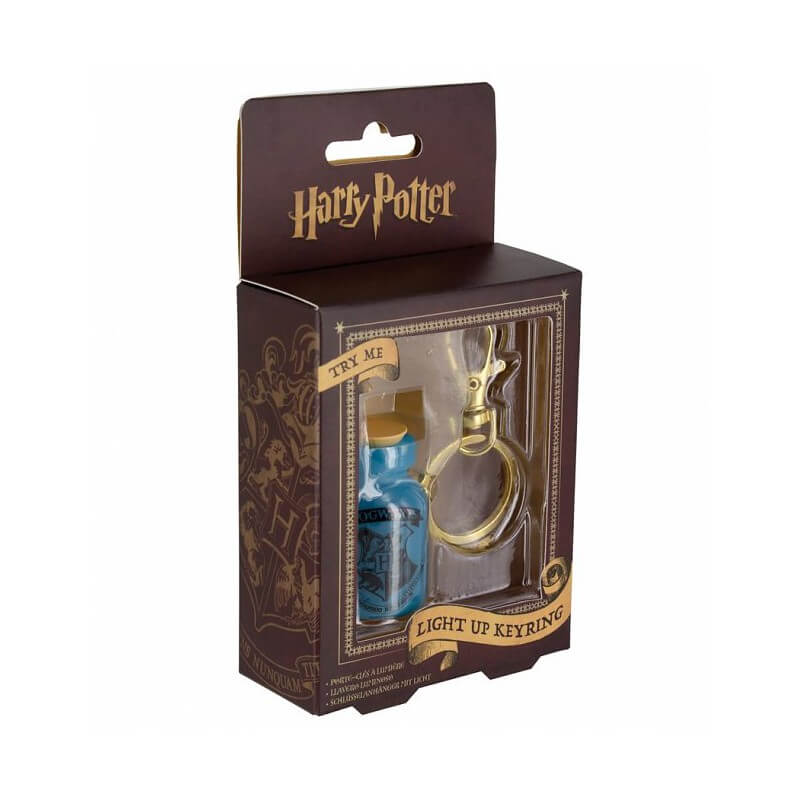Llavero tarro con luz pócima Hogwarts de Harry Potter