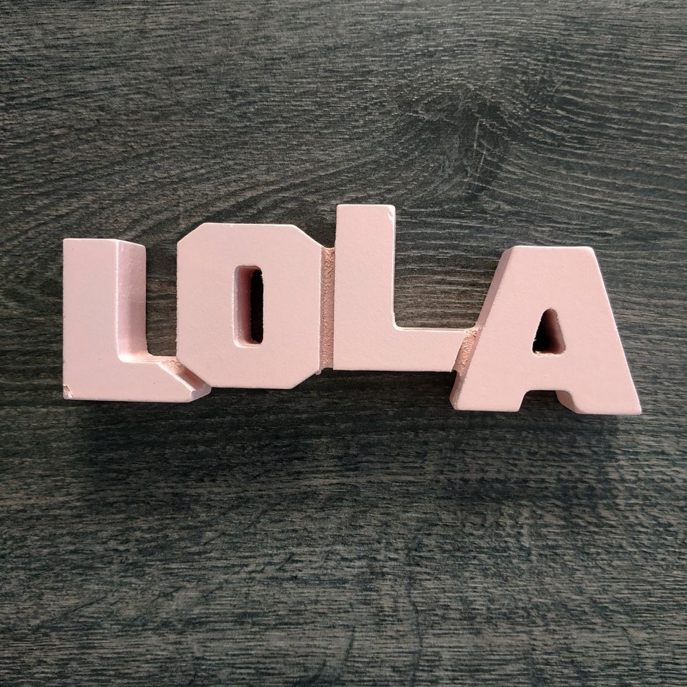 Nombres de chica para decorar de madera MDF