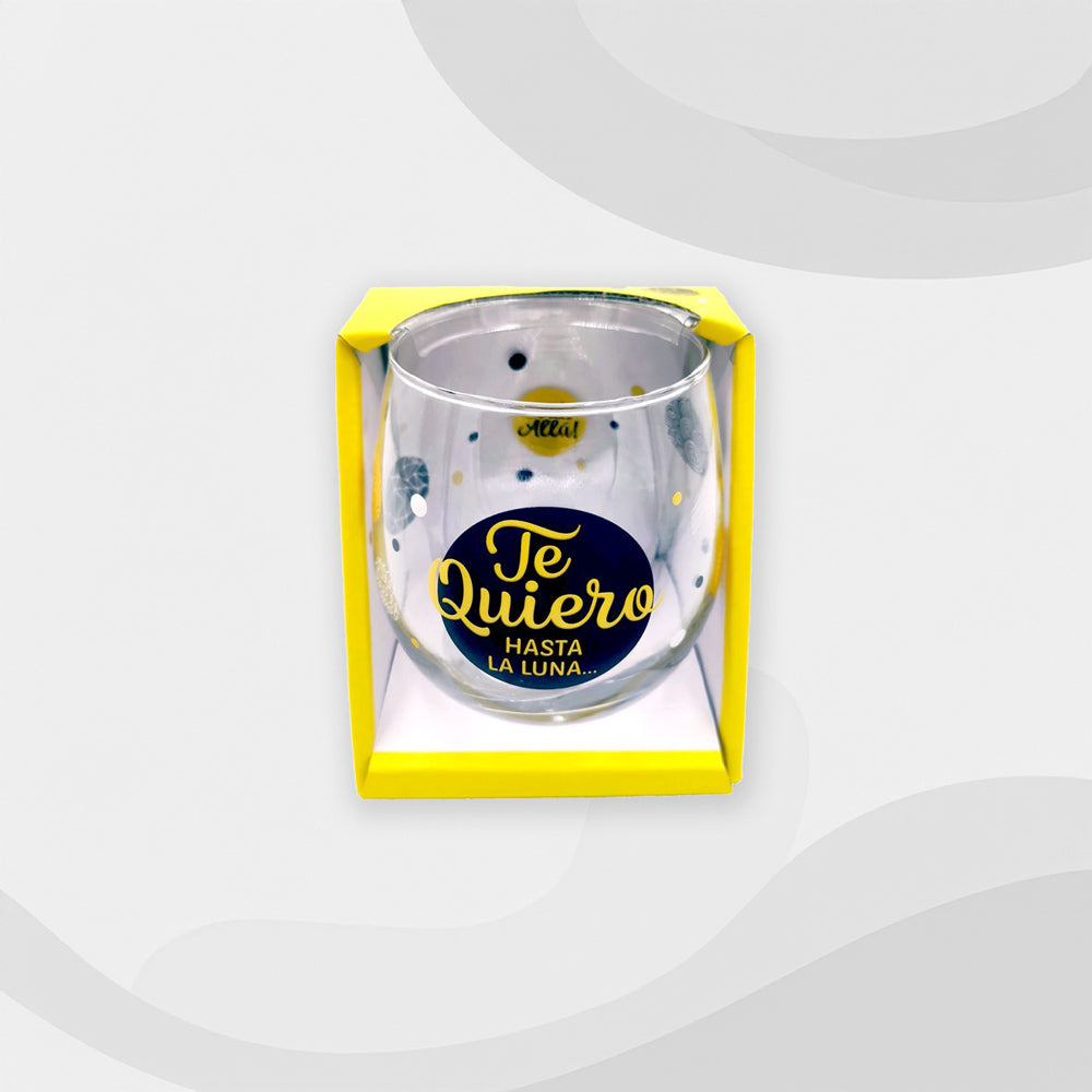 Vaso Te Quiero hasta la Luna...