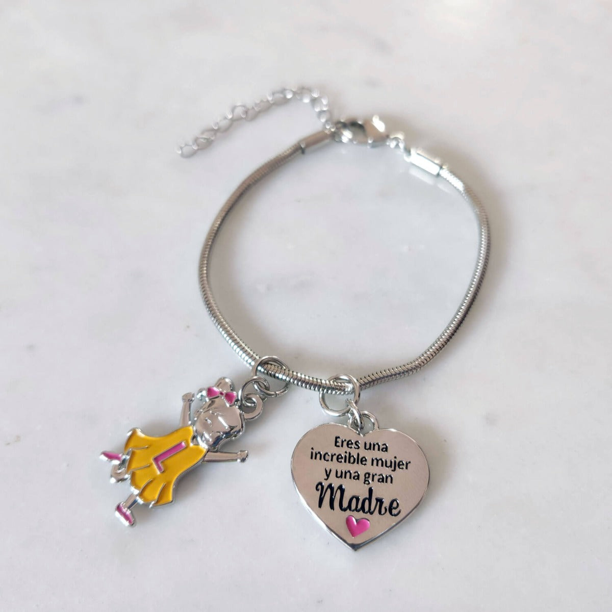 Charm abalorio "Eres una increíble mujer y una gran Madre"