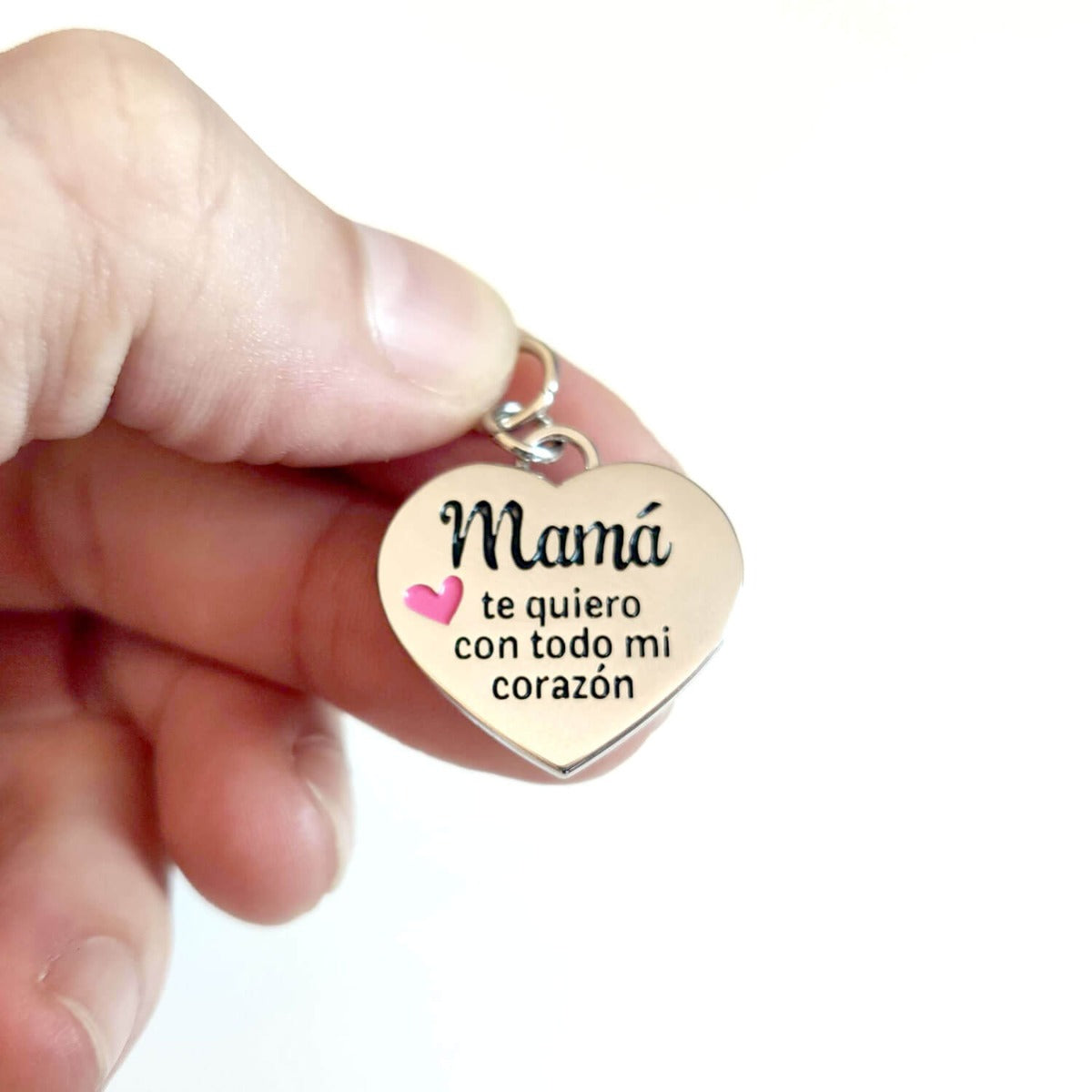 Charm o abalorio Mamá te quiero con todo mi corazón