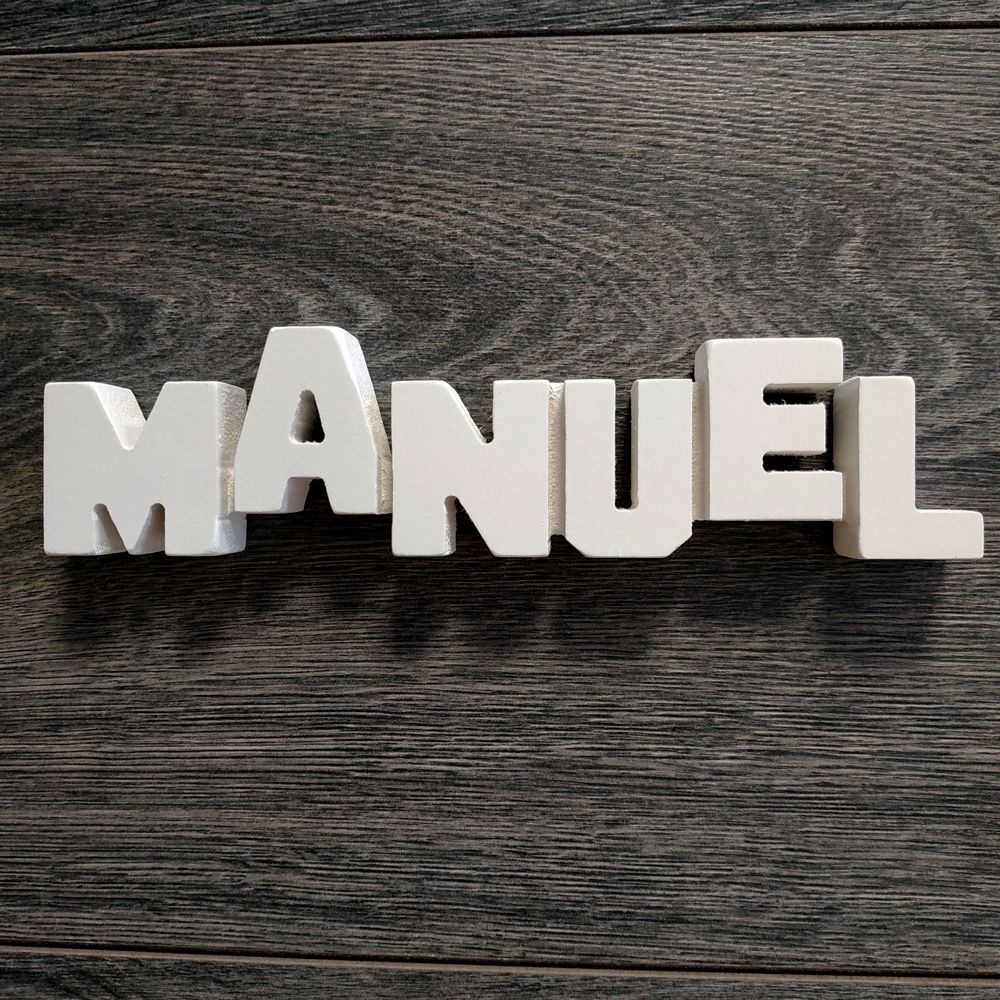 Nombres de chico para decorar de madera MDF
