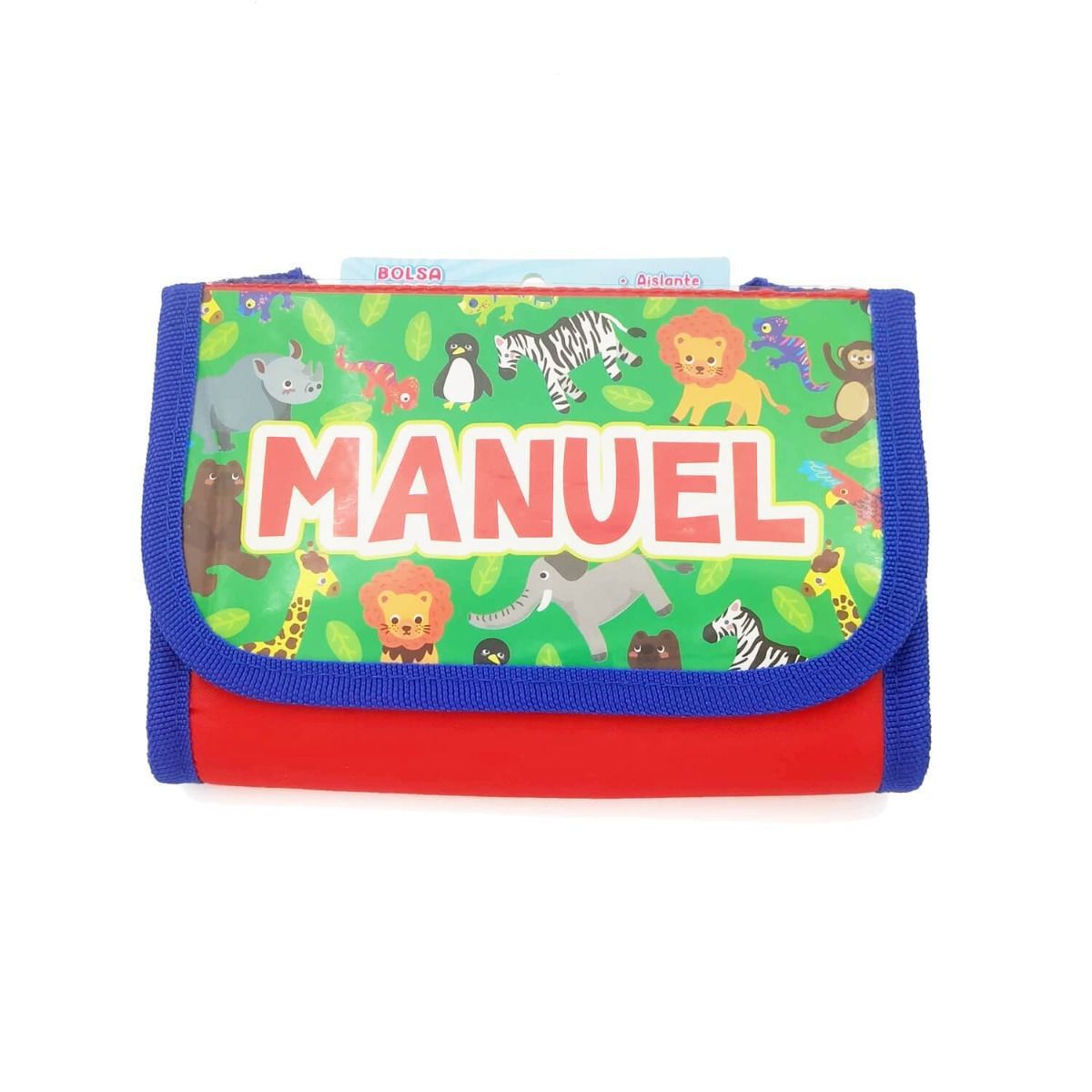 Bolsa térmica infantil porta alimentos con nombres de Niño