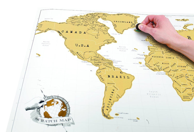 Póster Mapamundi para rascar "Scratch Map"