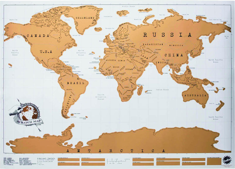 Póster Mapamundi para rascar "Scratch Map"