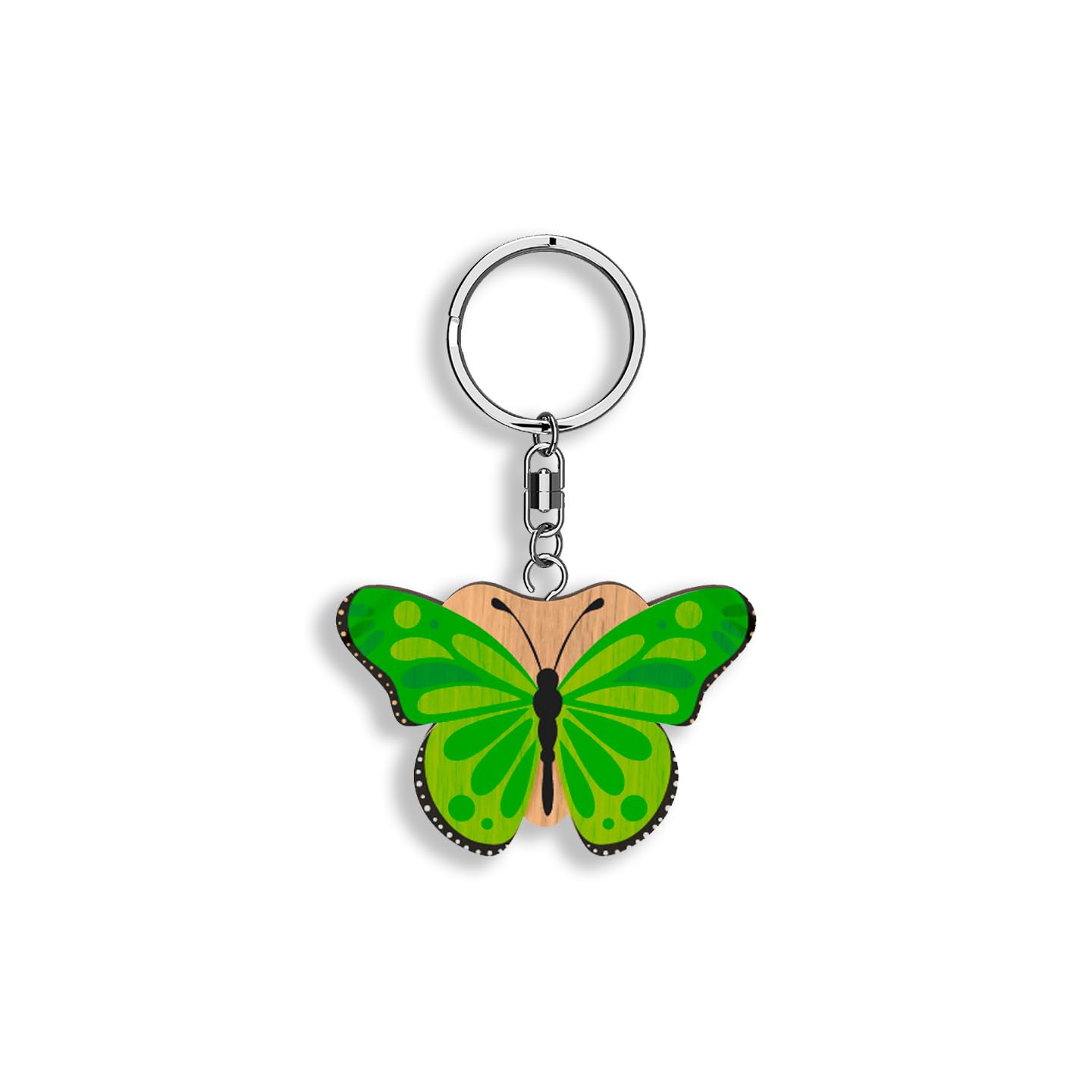 Llavero de madera con forma de Mariposa (varios colores)