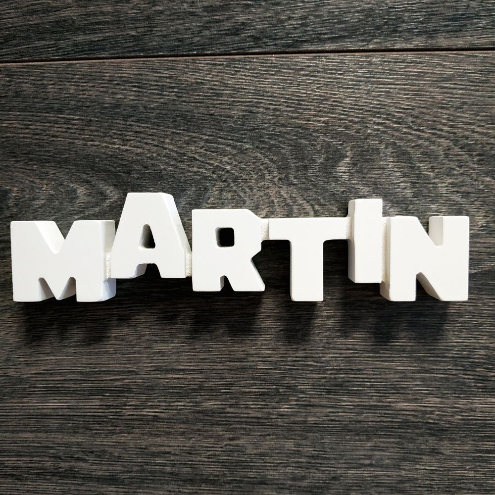 Nombres de chico para decorar de madera MDF