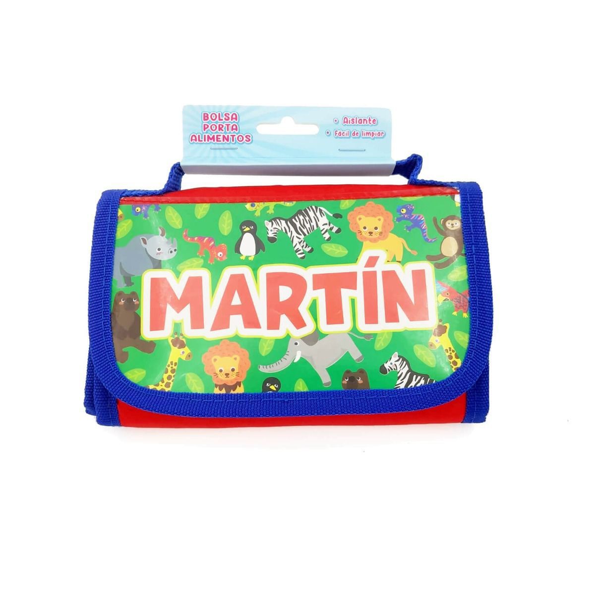 Bolsa térmica infantil porta alimentos con nombres de Niño