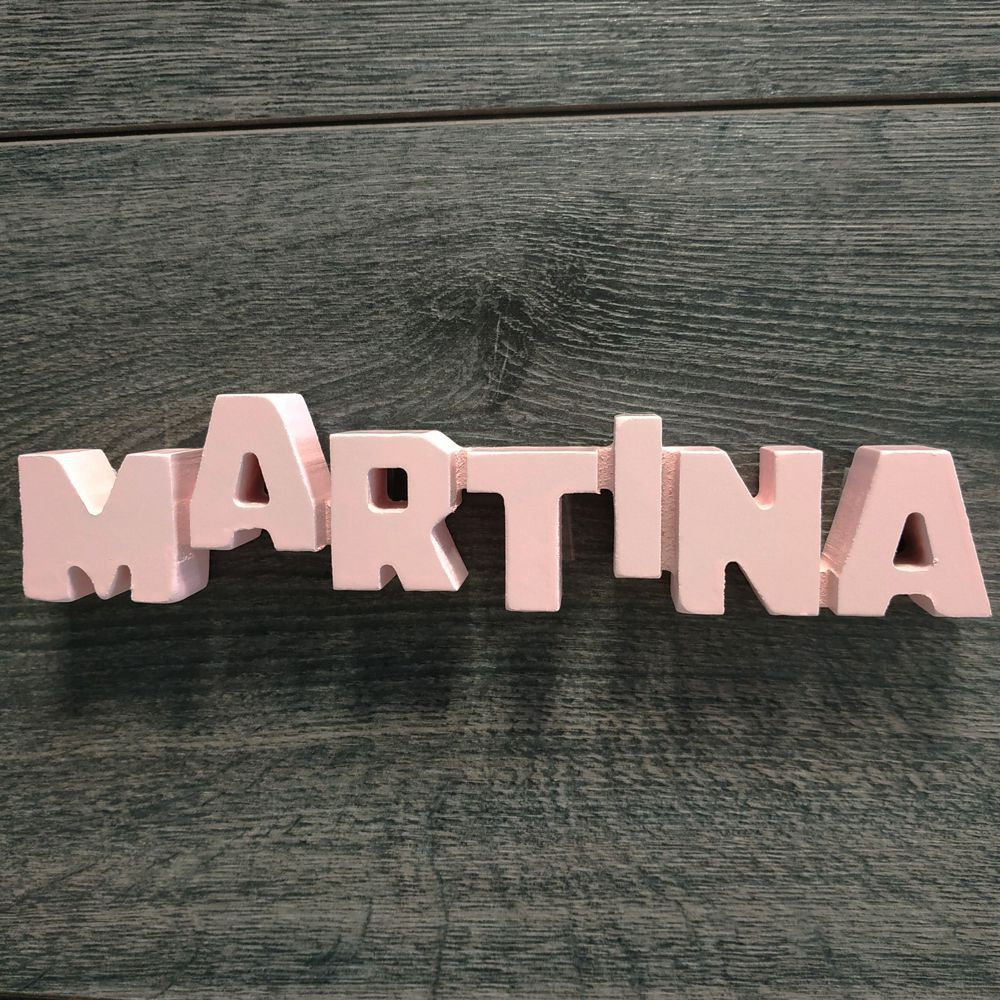 Nombres de chica para decorar de madera MDF