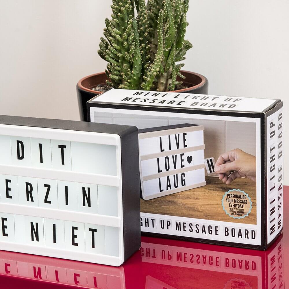 Mini caja A5 para dejar mensajes personalizados