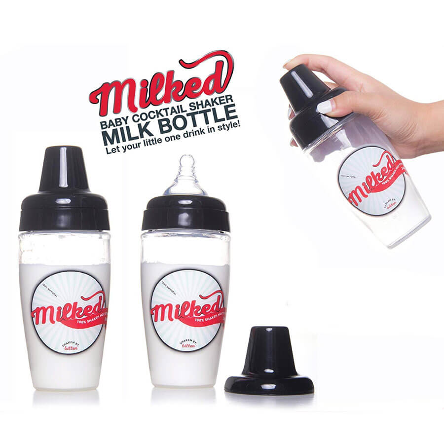 Biberón Milked para bebés con forma coctelera