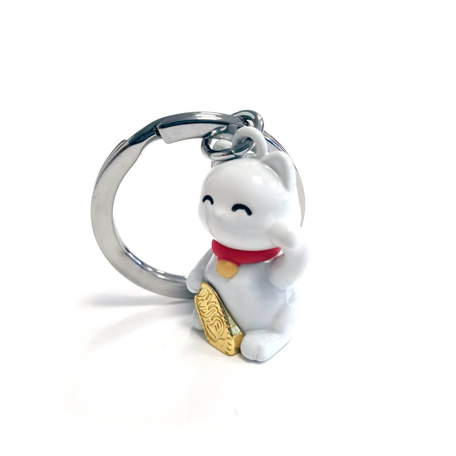 Llavero Premium Maneki-Neko, gatito Kawaii de la suerte