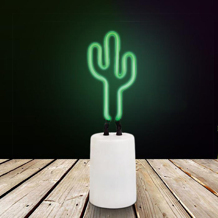 Lámpara de neón Cactus
