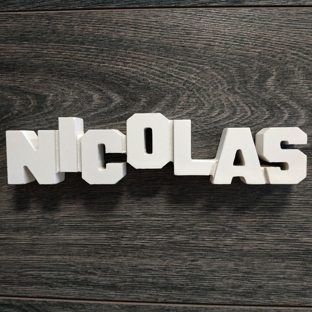 Nombres de chico para decorar de madera MDF