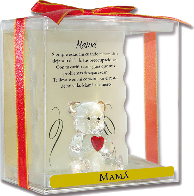 Osito de cristal "Mamá"
