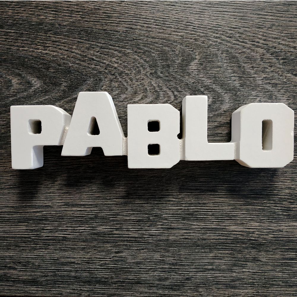 Nombres de chico para decorar de madera MDF