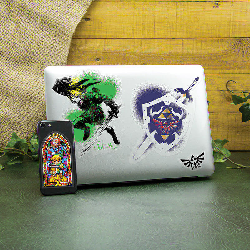 21 Pegatinas reutilizables Hyrule, de Zelda