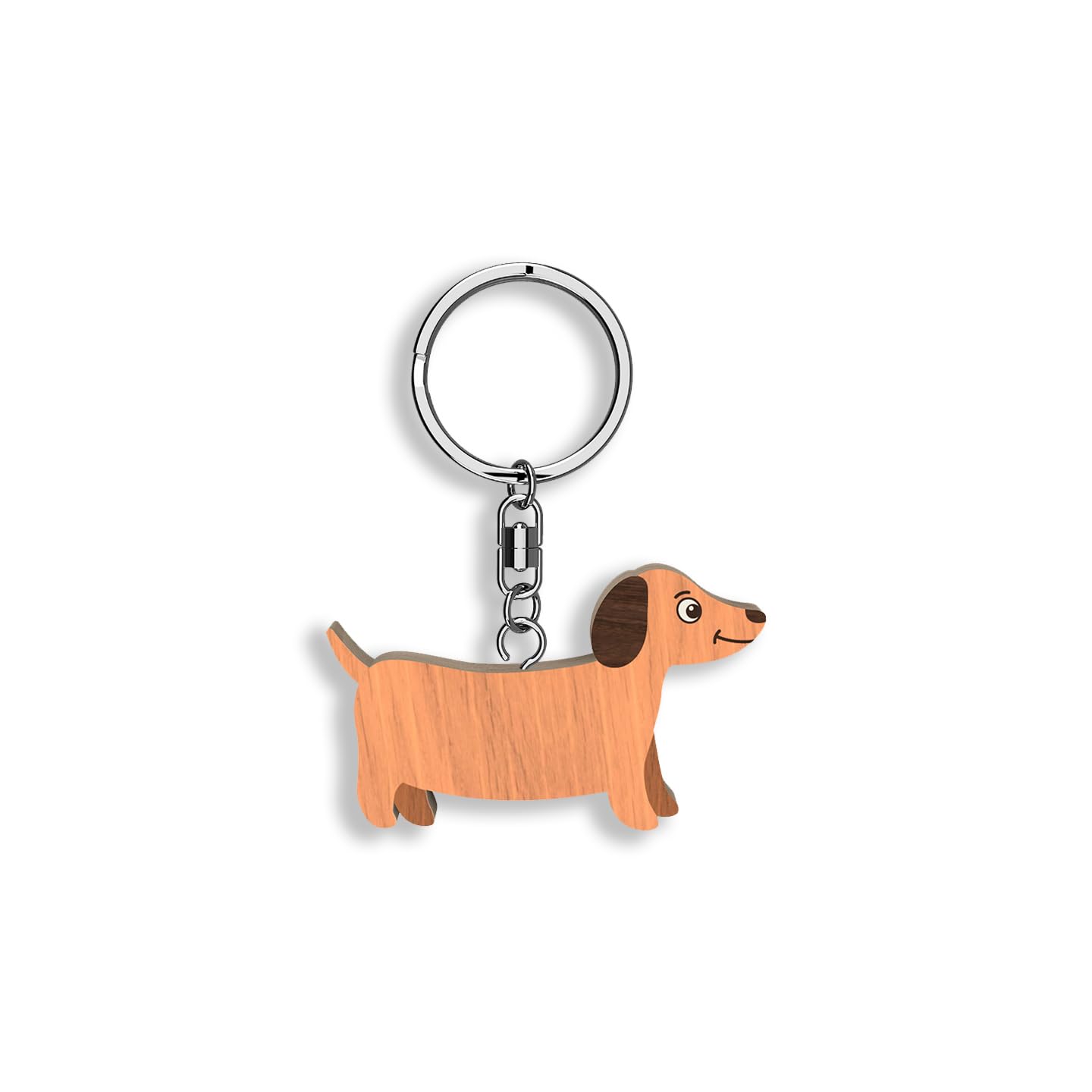 Llavero de madera con forma de Perrito (varios modelos)