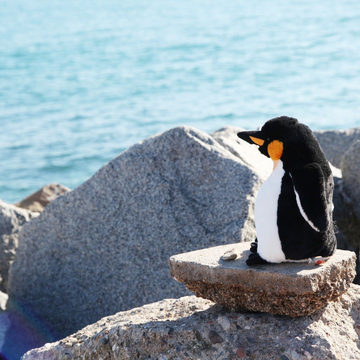 Pingüino de peluche