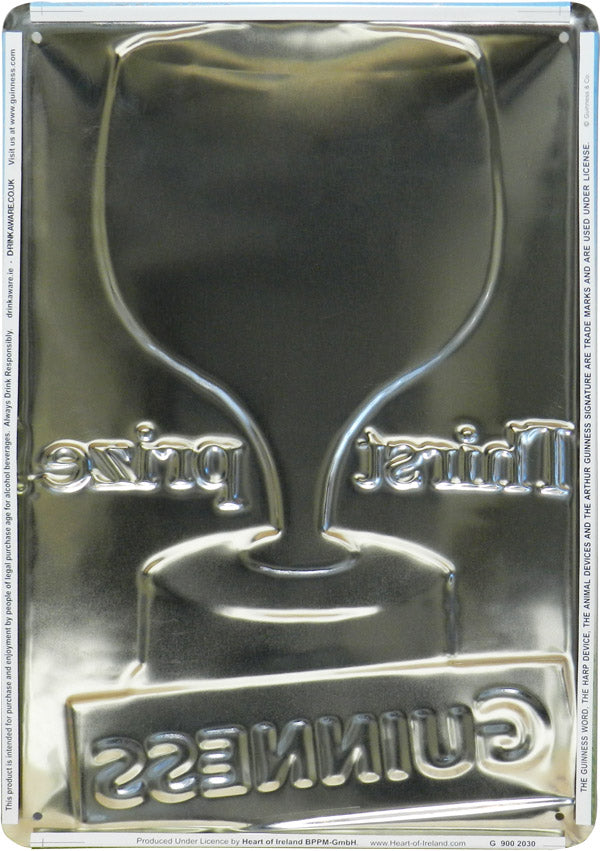 Placa decorativa cerveza Guinness