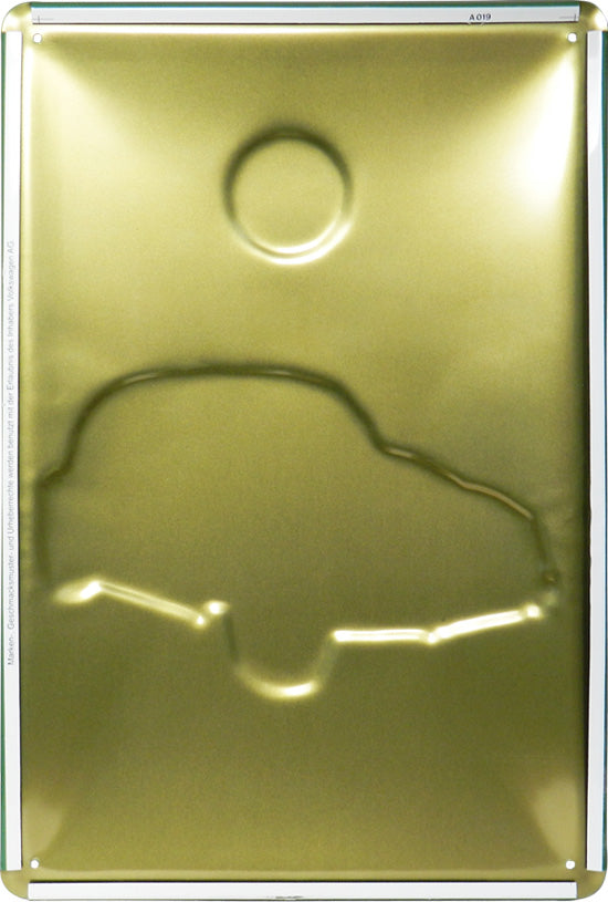 Placa decorativa de metal Beetle o Escarabajo de Wolkswagen