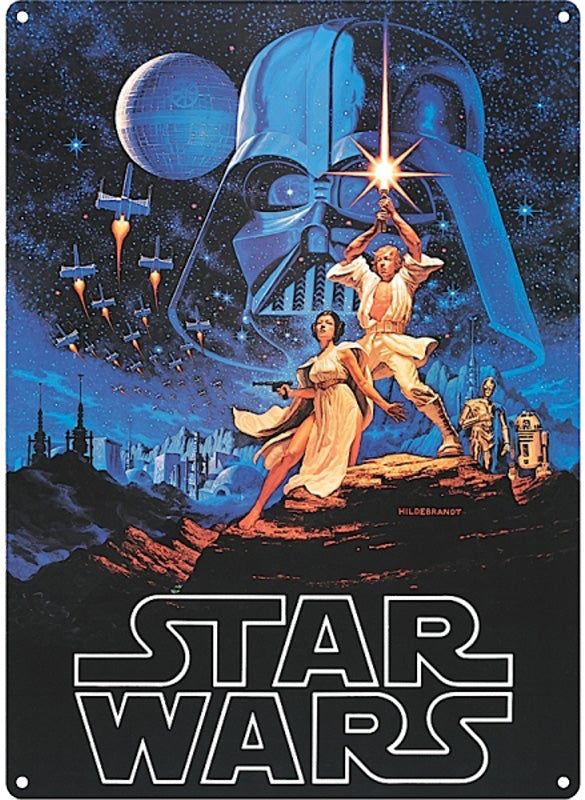 Placa metal "New Hope" Star Wars