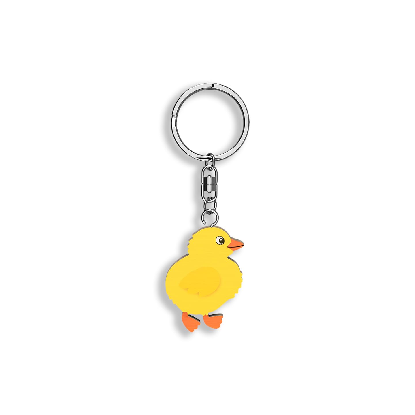 Llavero de madera con forma de Pollito