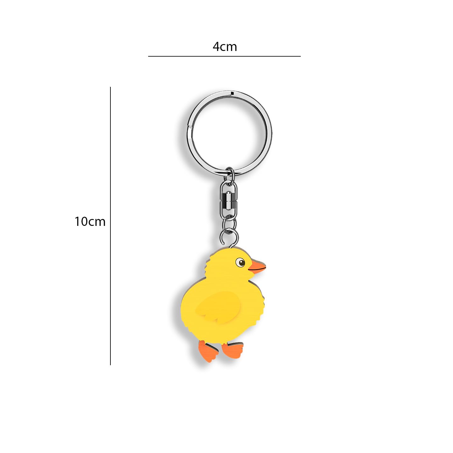Llavero de madera con forma de Pollito
