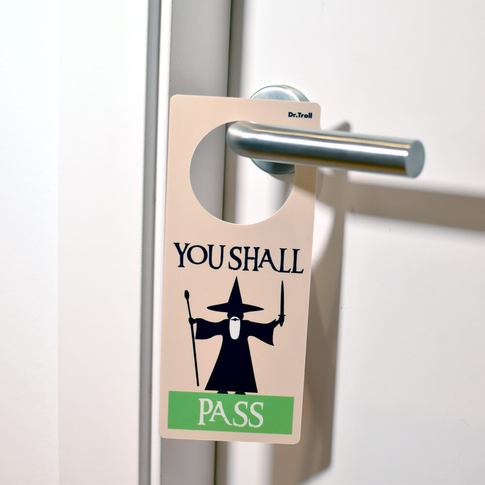 Colgador de puertas (poming) Mago You Shall Not Pass