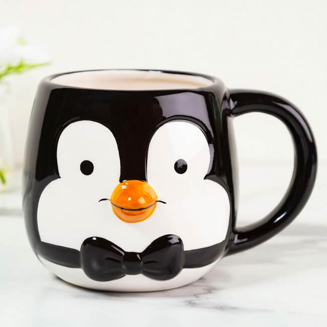 Taza con relieve pingüino de Mary Poppins