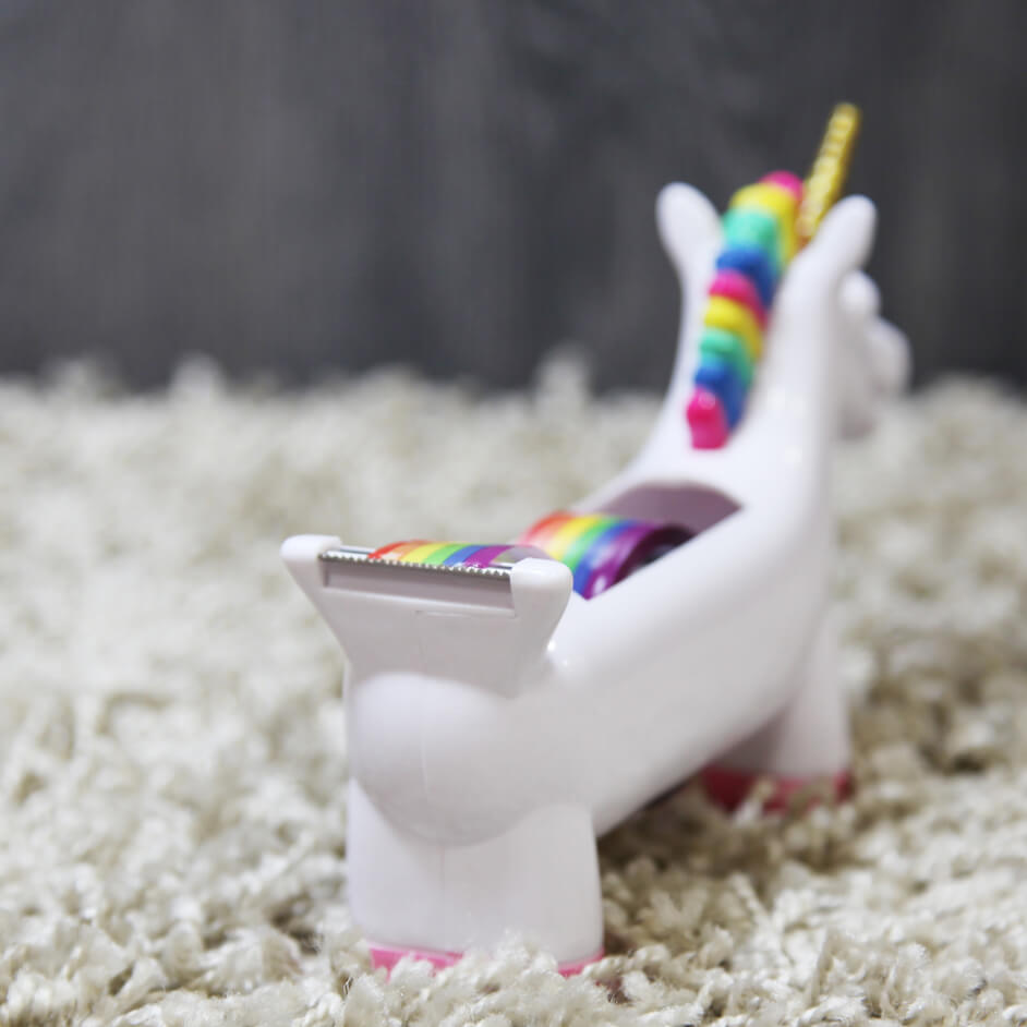 Unicornio Portacelo con celo multicolor