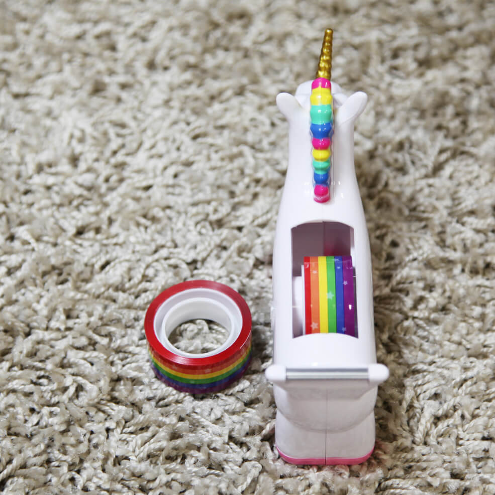 Unicornio Portacelo con celo multicolor