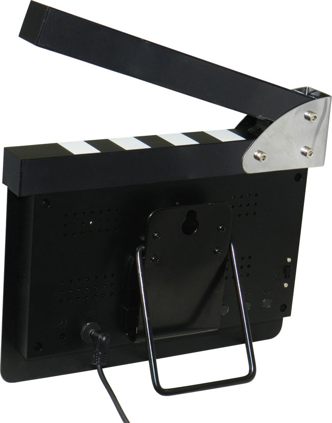 Reloj despertador claqueta de cine
