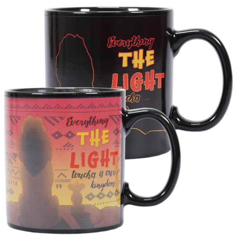Taza termosensible Mufasa y Simba, del Rey León