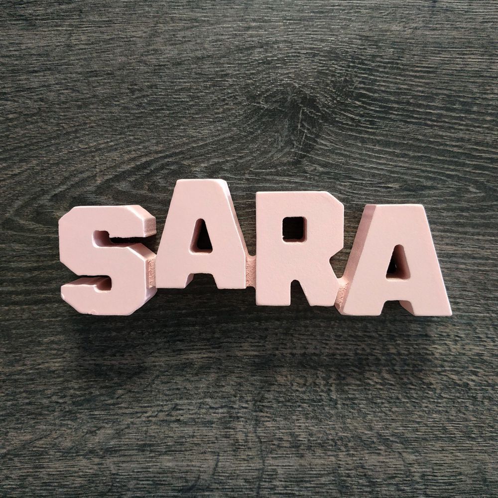Nombres de chica para decorar de madera MDF