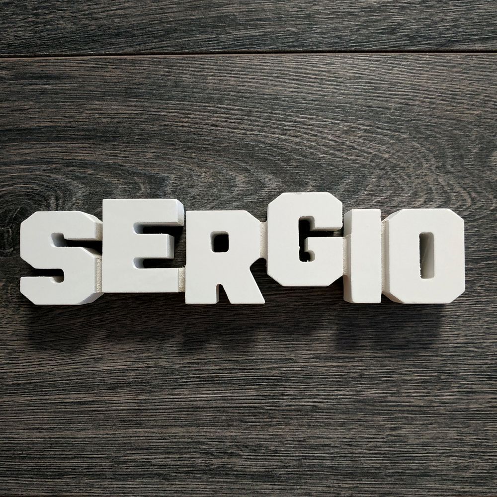 Nombres de chico para decorar de madera MDF