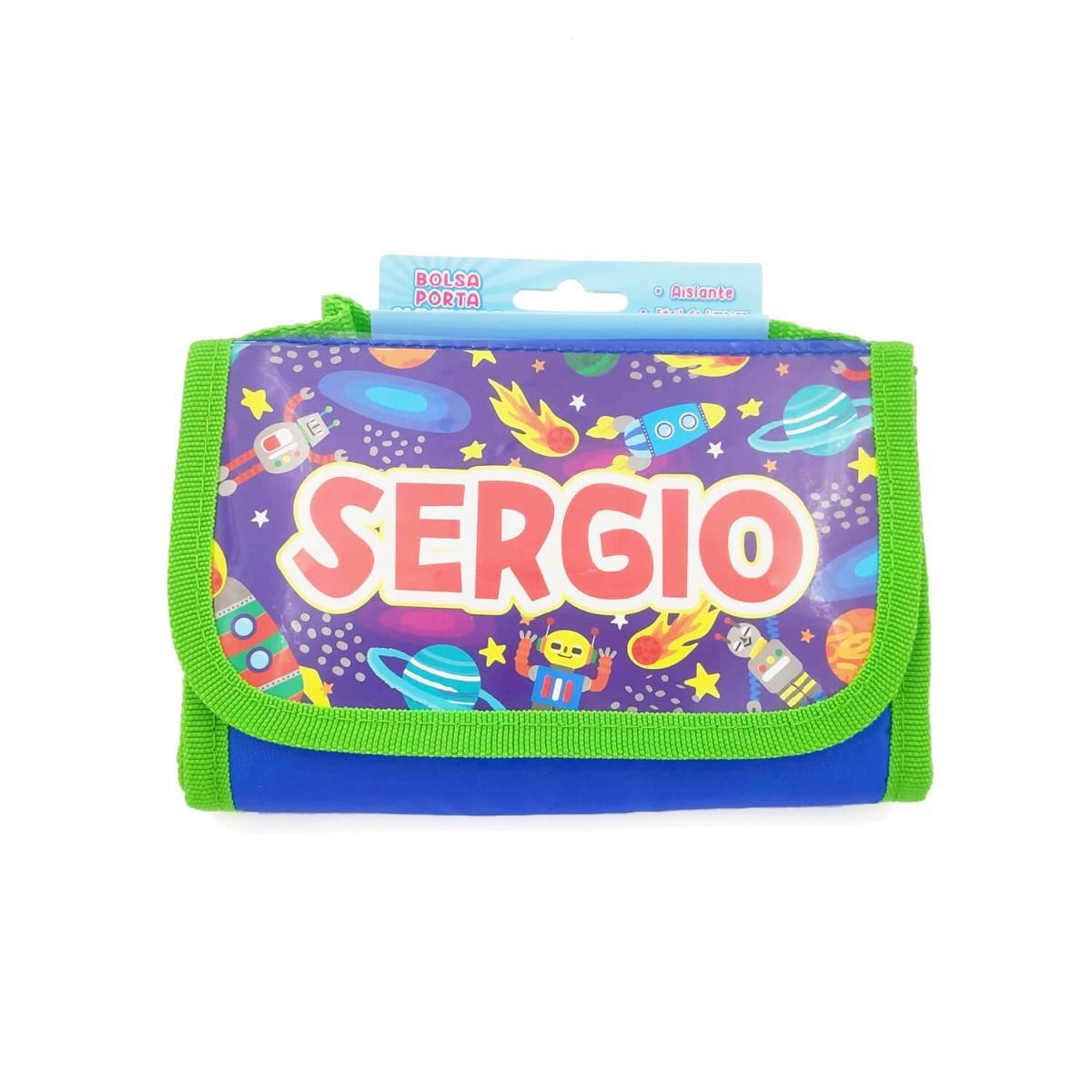 Bolsa térmica infantil porta alimentos con nombres de Niño