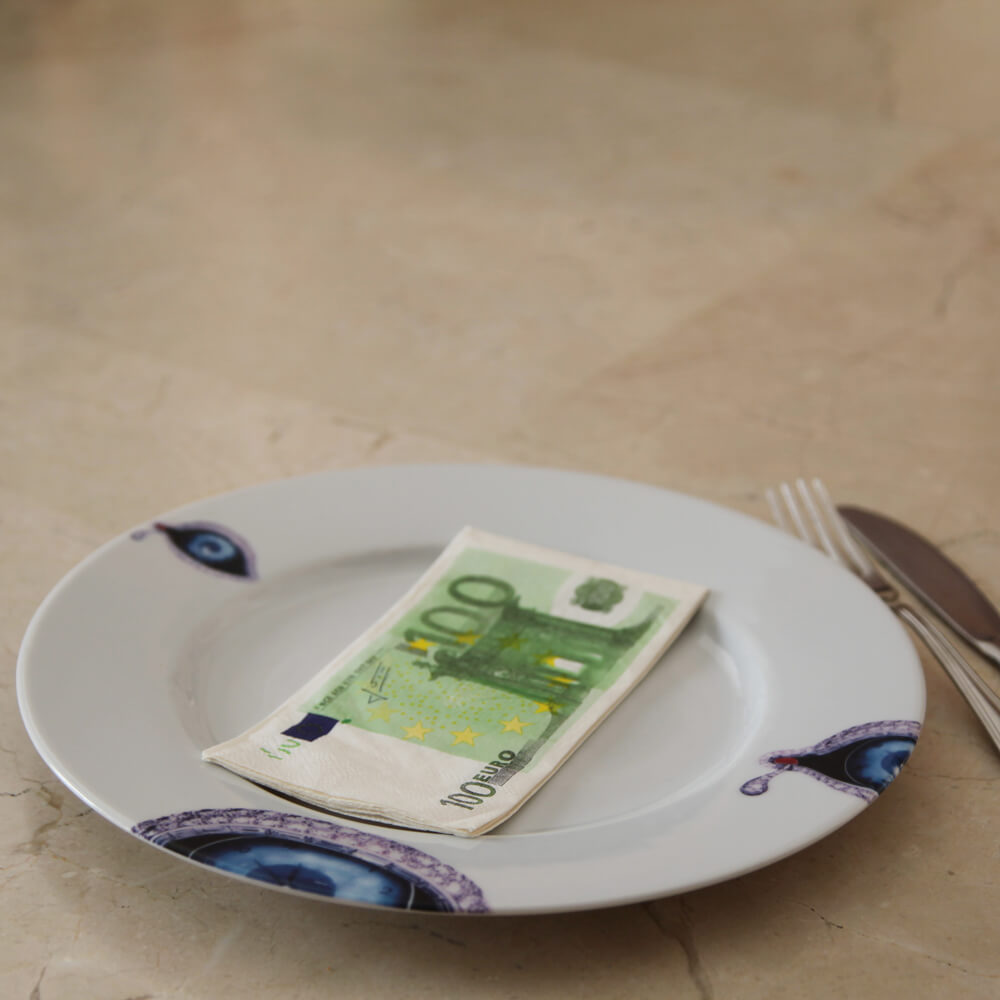 Servilleta de papel de 100 Euros